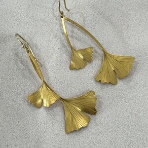HOLLY YASHI Drop GINGKO Earrings. Brand New! Recently Purchased and NEVER WORN!